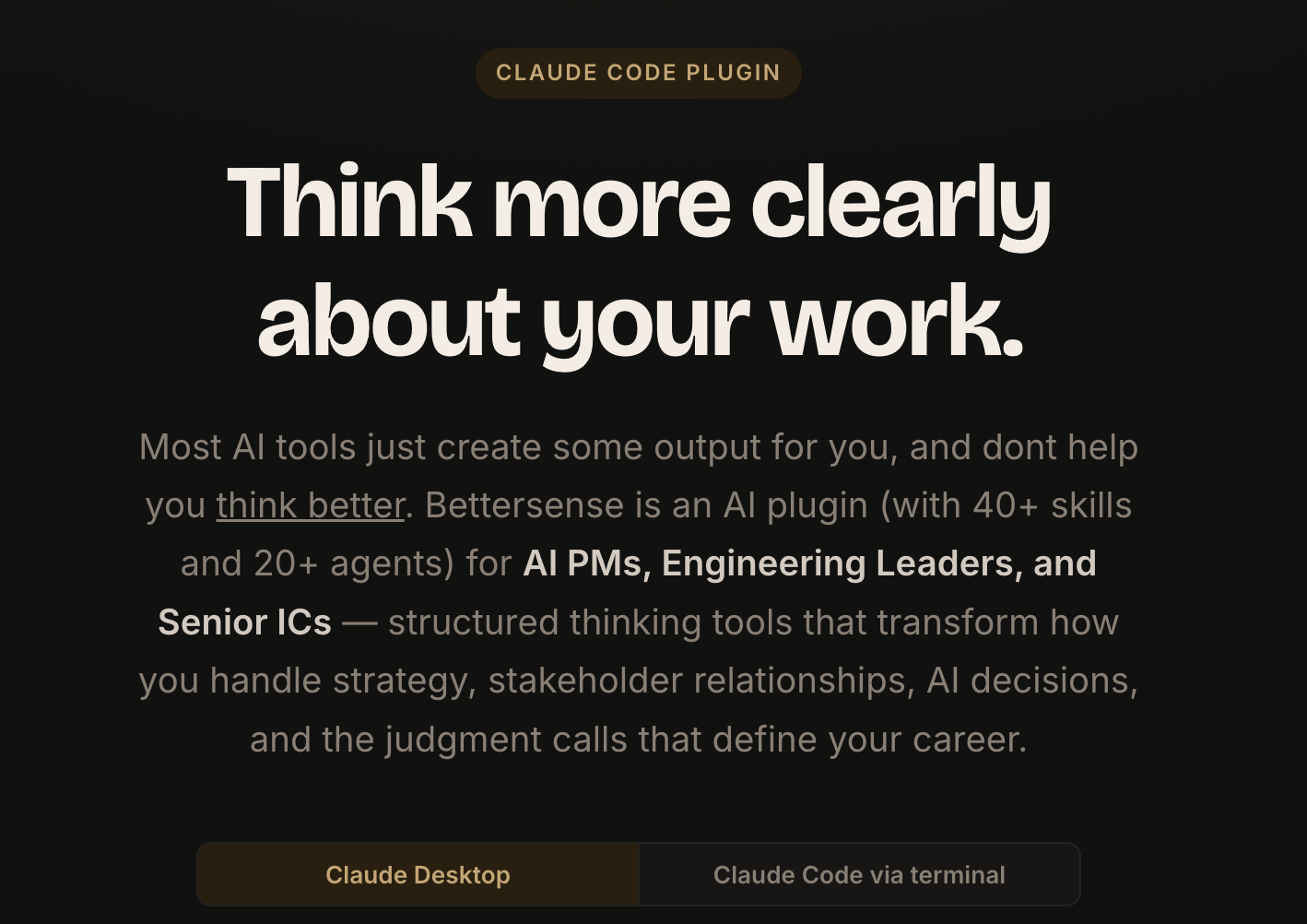 BetterSense screenshot