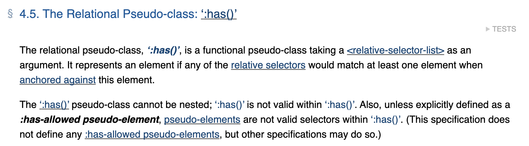 CSS :has() — from 'impossible' to shipping screenshot