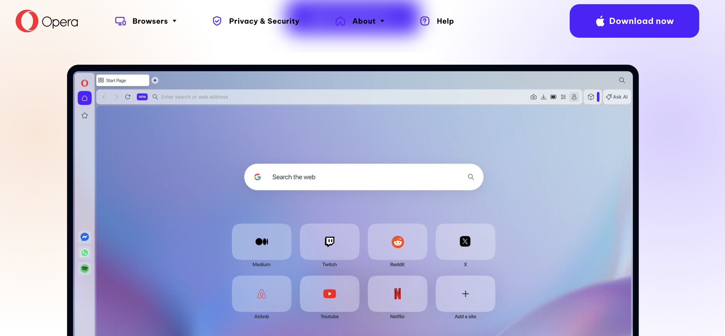 Opera Desktop & Opera Mobile screenshot