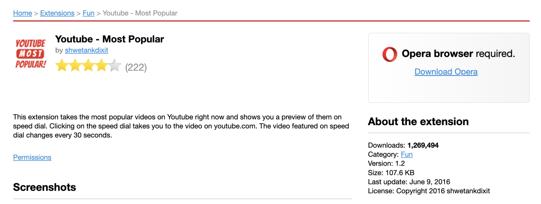 Youtube Most Popular screenshot