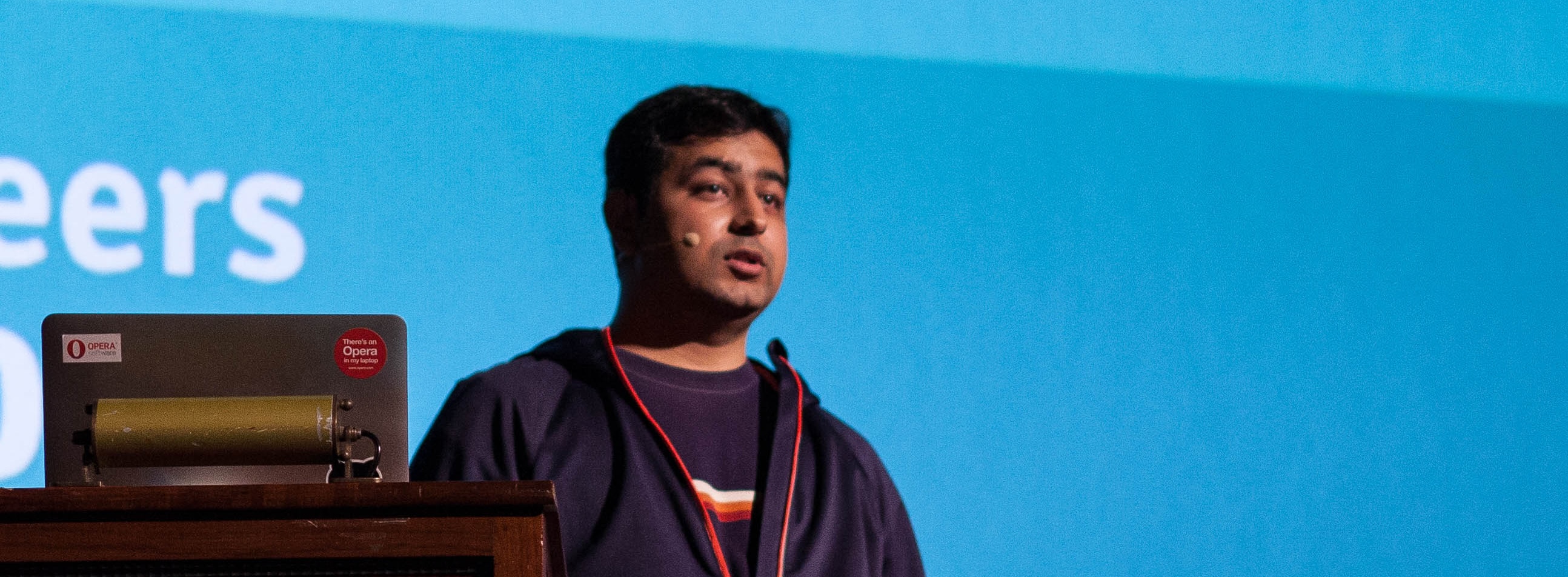 Shwetank Presenting at a Talk